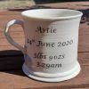 Straight-sided porcelain bee/rabbit mug - personalised option - Image 3