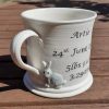Straight-sided porcelain bee/rabbit mug - personalised option - Image 6