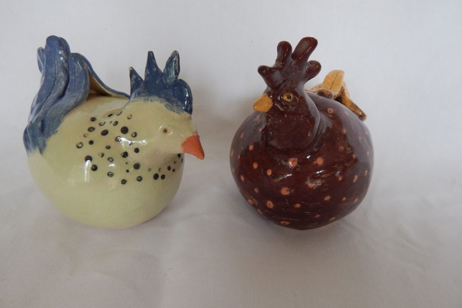 Pottery-Hens